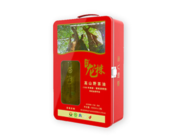 Promotion olive oil gift packaging with window