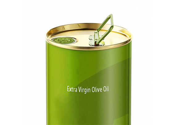 3L round olive oil tin can