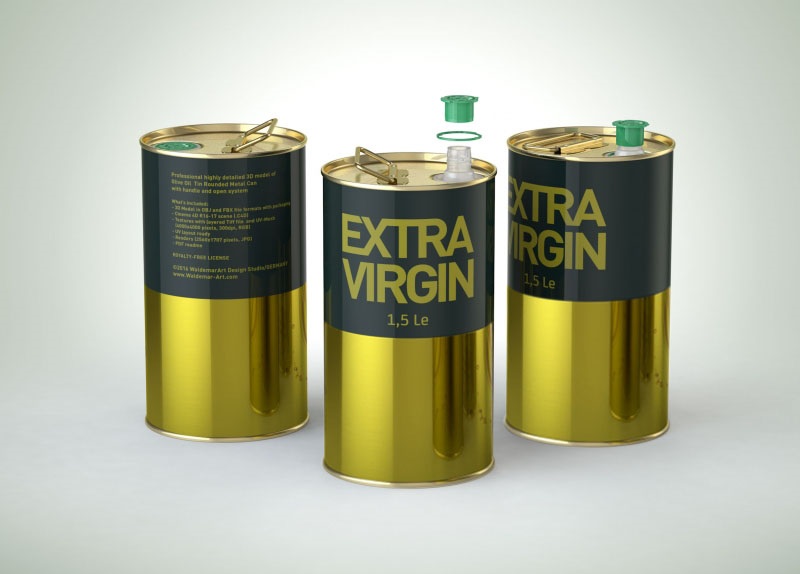 500ml mini round oil tin can
