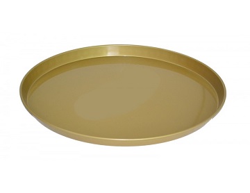Classic Round Metal Tin Serving Tray