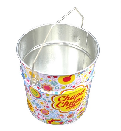 5L tin bucket with handle for candy