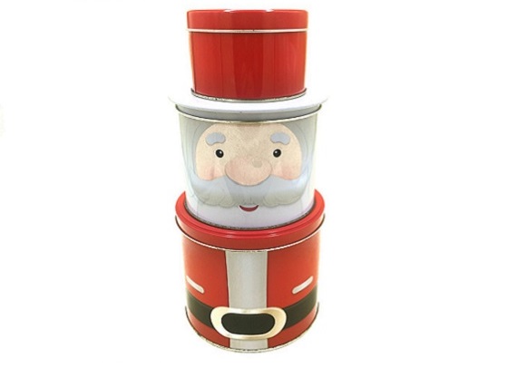 Christmas character gift tin box