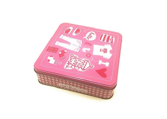 210*210*60mm square tin box for gift or food