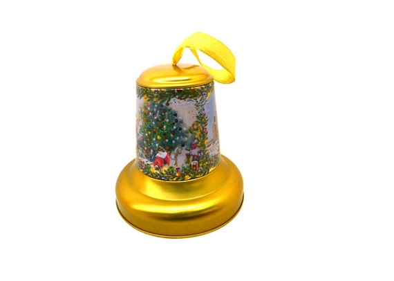 Christmas tin bell for gift