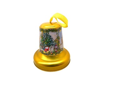 Christmas tin bell for gift
