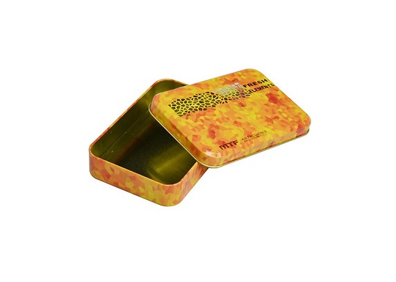 Rectangular small size metal tin box for gift and promotion