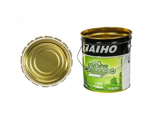 20L round tin bucket for paint