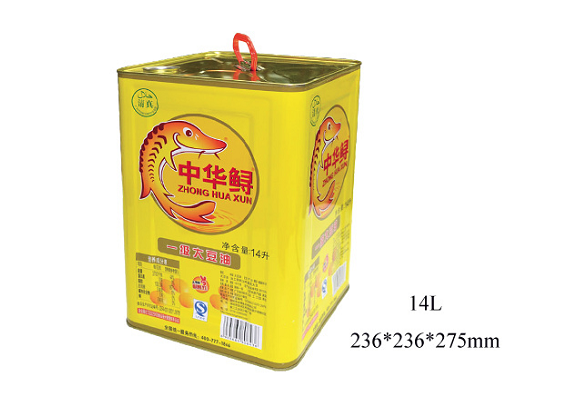14L square shape edible oil tin can