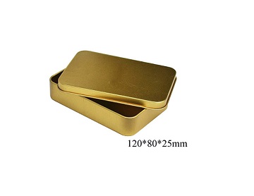 120x80x25mm rectangular trinkets accessory tin box