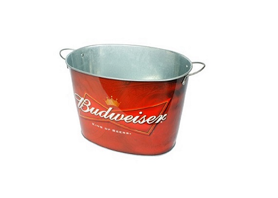 15 liter metal ice bucket beer bucket with handle