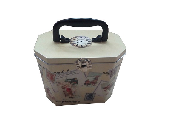 160x100x130mm metal lunch box handle box for storage