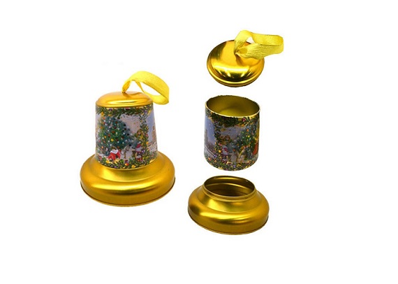 Christmas gift Jingle bell can food storage bell