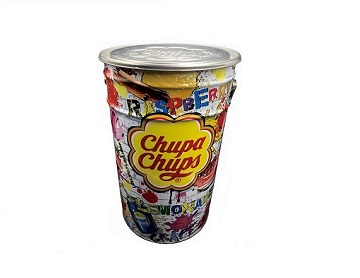 25L big candy bucket lollipop bucket with metal lid