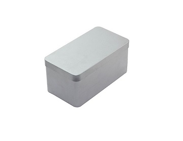 165x89x60mm rectangular silver gift tin box keepsake box