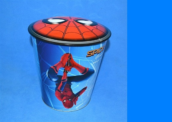 3.8L popcorn candy tin bucket with dome lid