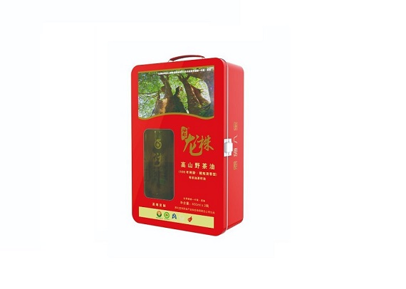 cooking oil gift box with transparent window