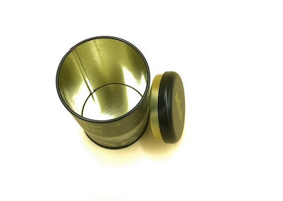 Chinese tea metal tin can with airtight lid
