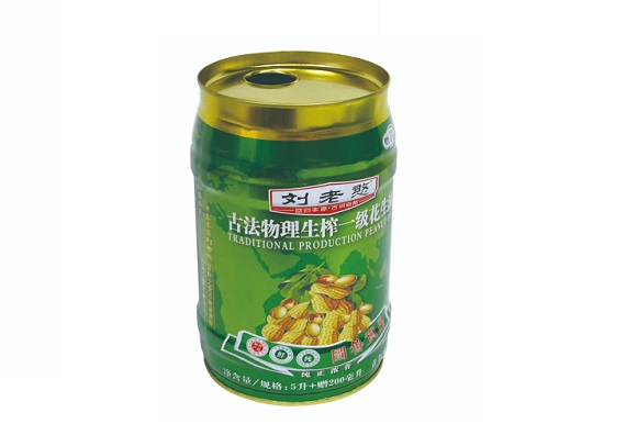 5L round shape olive oil tin can