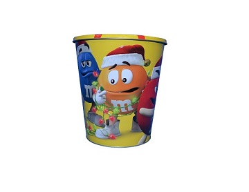 1 gallon candy bucket chocolate bucket with flat lid