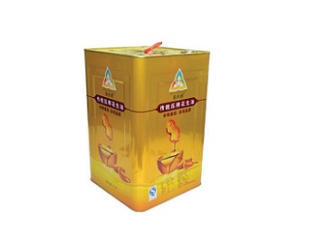 17L square cooking oil tin can with plastic handle