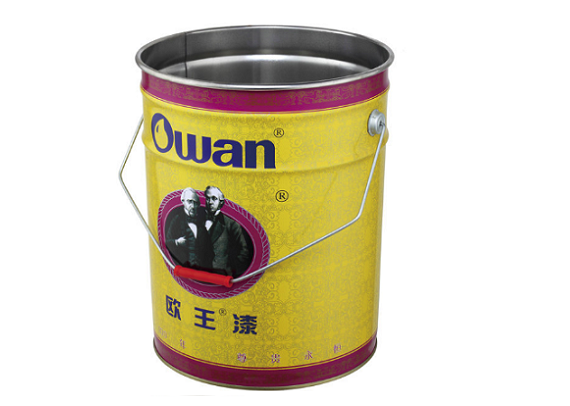 4 gallon paint tin bucket with metal lid