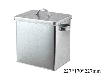 RT15 metal storage tin box with handle