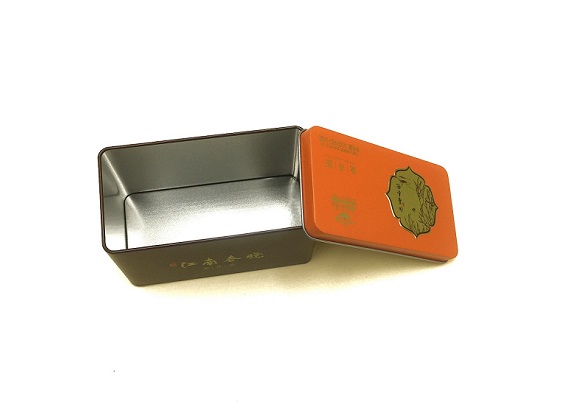 RT3 rectangle tea tin box