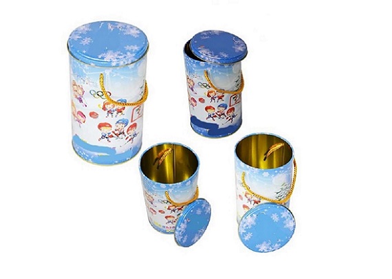 RD52 round shape gift tin can
