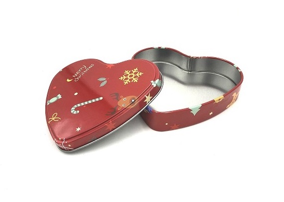IR8 heart shape gift tin box