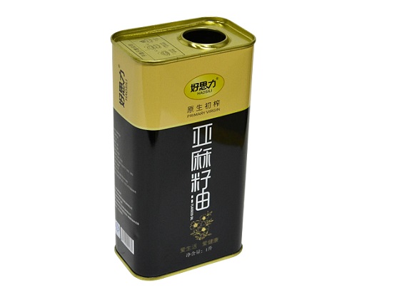 1000ml rectangle custom olive oil cooking oil tin can