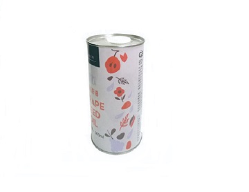 500ml round shape cooking oil tin can with spout