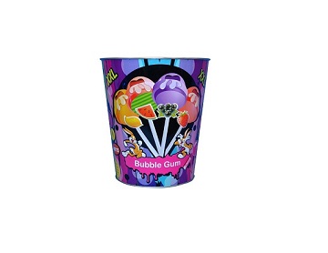 3.8L candy bucket lollipop bucket with custom design