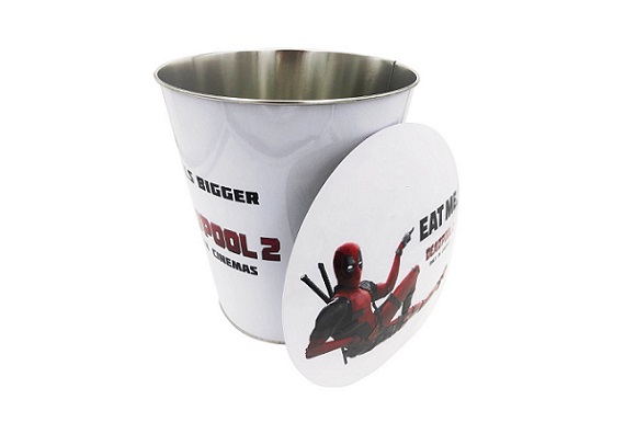 Custom design 5L popcorn bucket candy bucket with dome lid