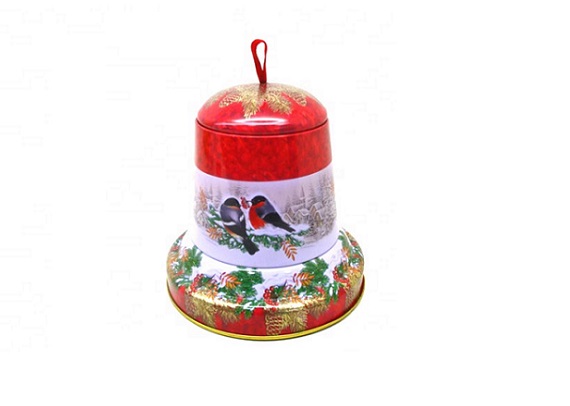 Christmas tin jingle bell Metal bell can for gift