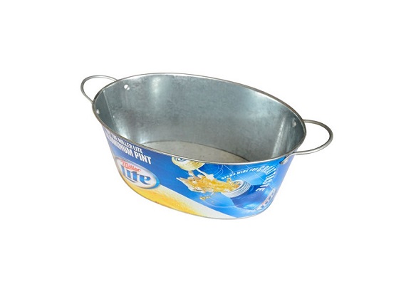 7.5 liter factory directly wholesale galvanized ice bucket