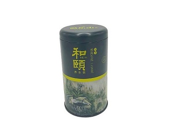 Factory hot sale round airtight tea tin box