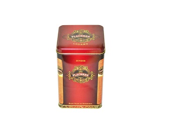 factory wholesale high quality square shape tea tin can
