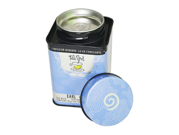 factory wholesale high quality square tea tin box with inner metal lid