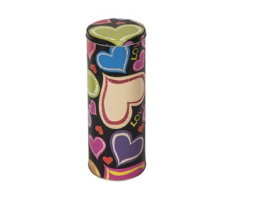 factory wholesale round long gift tin can