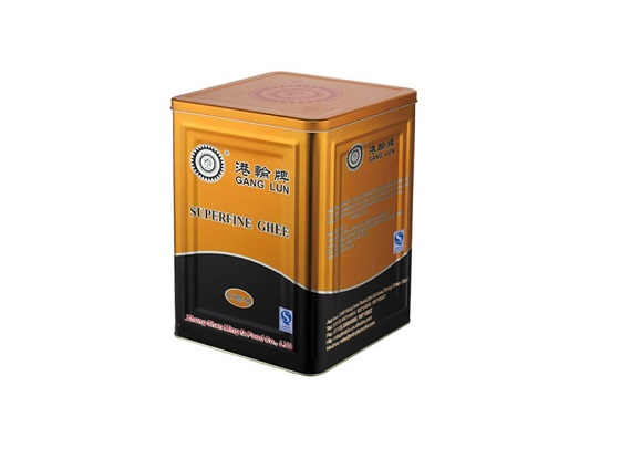 18L square metal ghee tin can