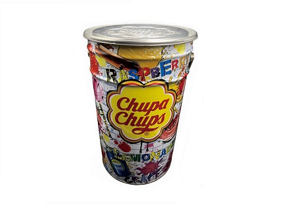 25L big candy bucket lollipop bucket with metal lid