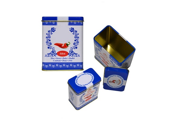 64x39x82mm rectangular spice tin box