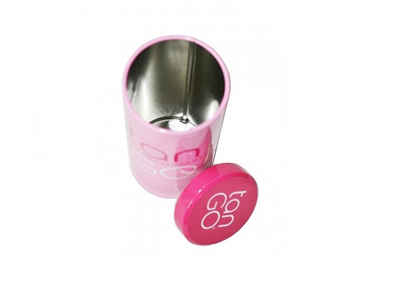 airtight round tin can for green tea