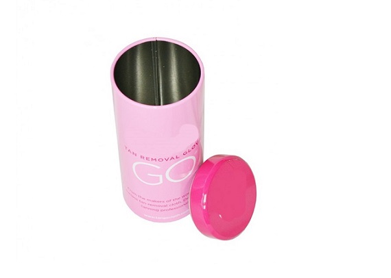 airtight round tin can for green tea