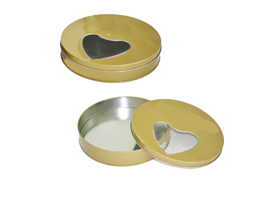 2022 factory hot sale candy tin box with clearly window