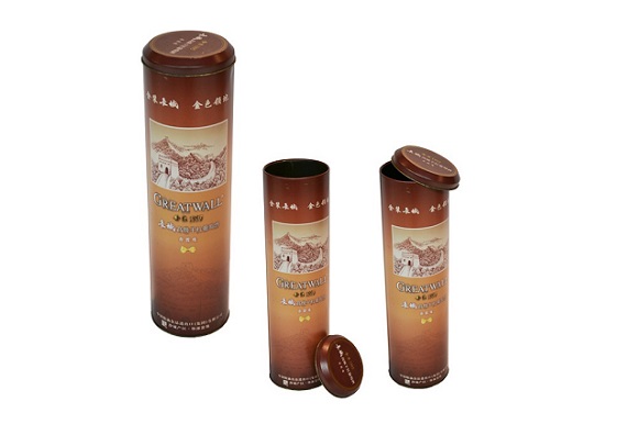 food grade material custom round red wine tin can metal packaging